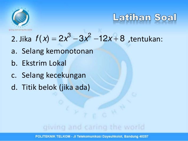Bab 7 Penggunaan Turunan