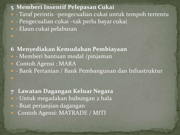 Bab 7 peranan kerajaan dalam perniagaan