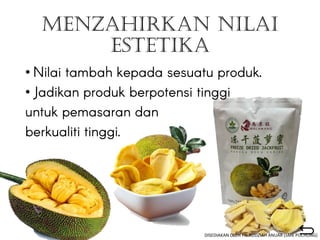 MENZAHIRKAN NILAI
ESTETIKA
•
•
DISEDIAKAN OLEH PN.RODZIAH ANUAR (SMK PUCHONG)
 