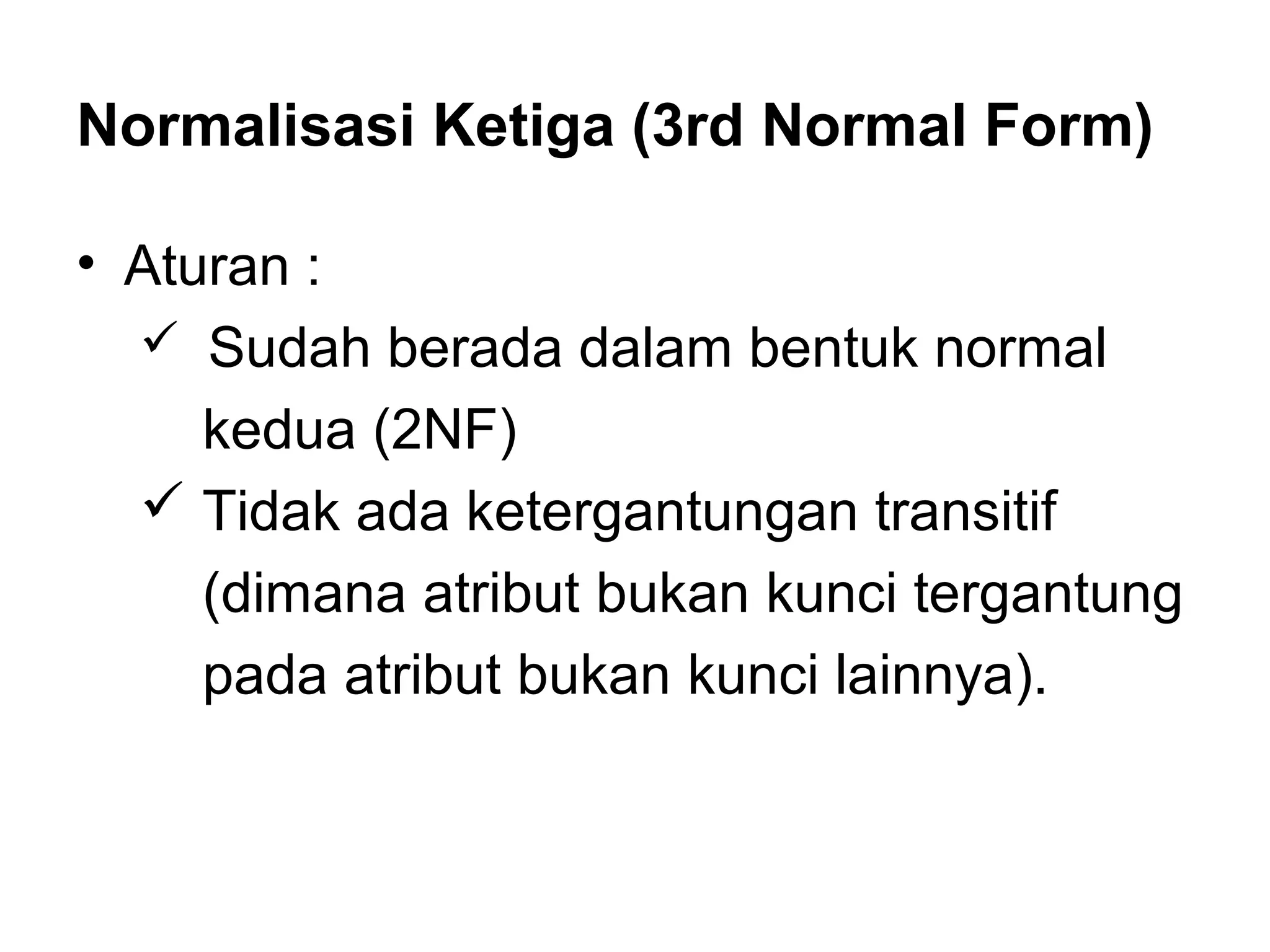 Transformasi Normalitas normalisasi data | PPT