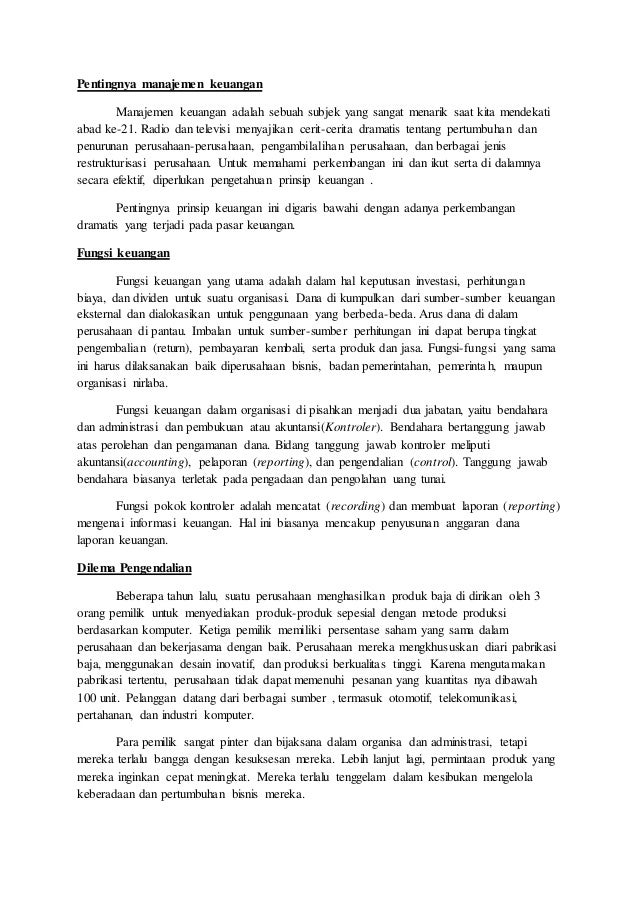 Ide Pertanyaan Tentang Pengendalian Keuangan Dan Faktor