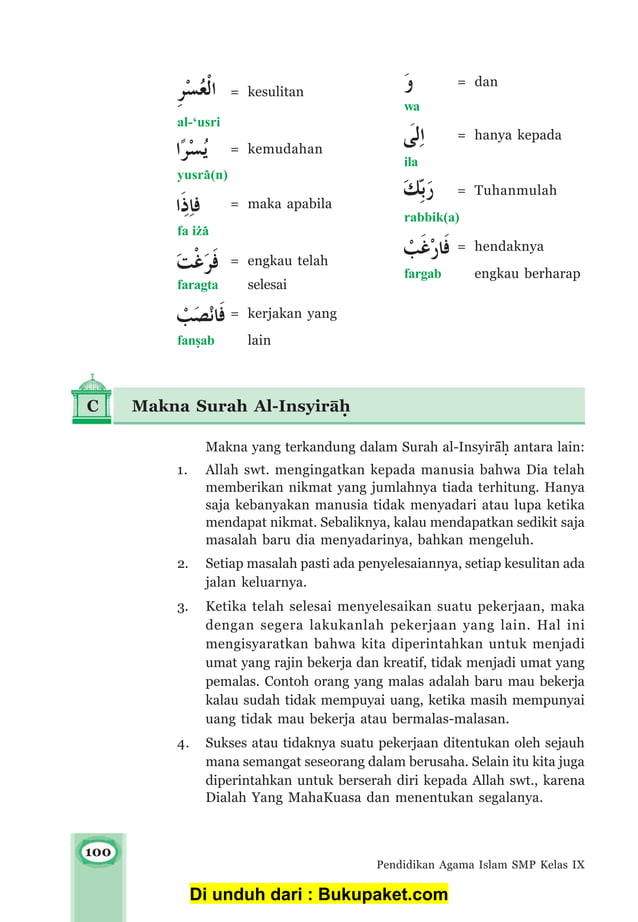 Bab 8 al qur'an surah al insyirah | PDF