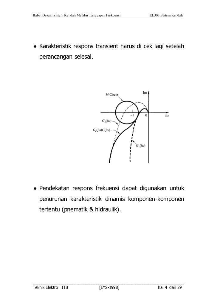 Desain Sistem Kendali dengan Respon Frekuensi