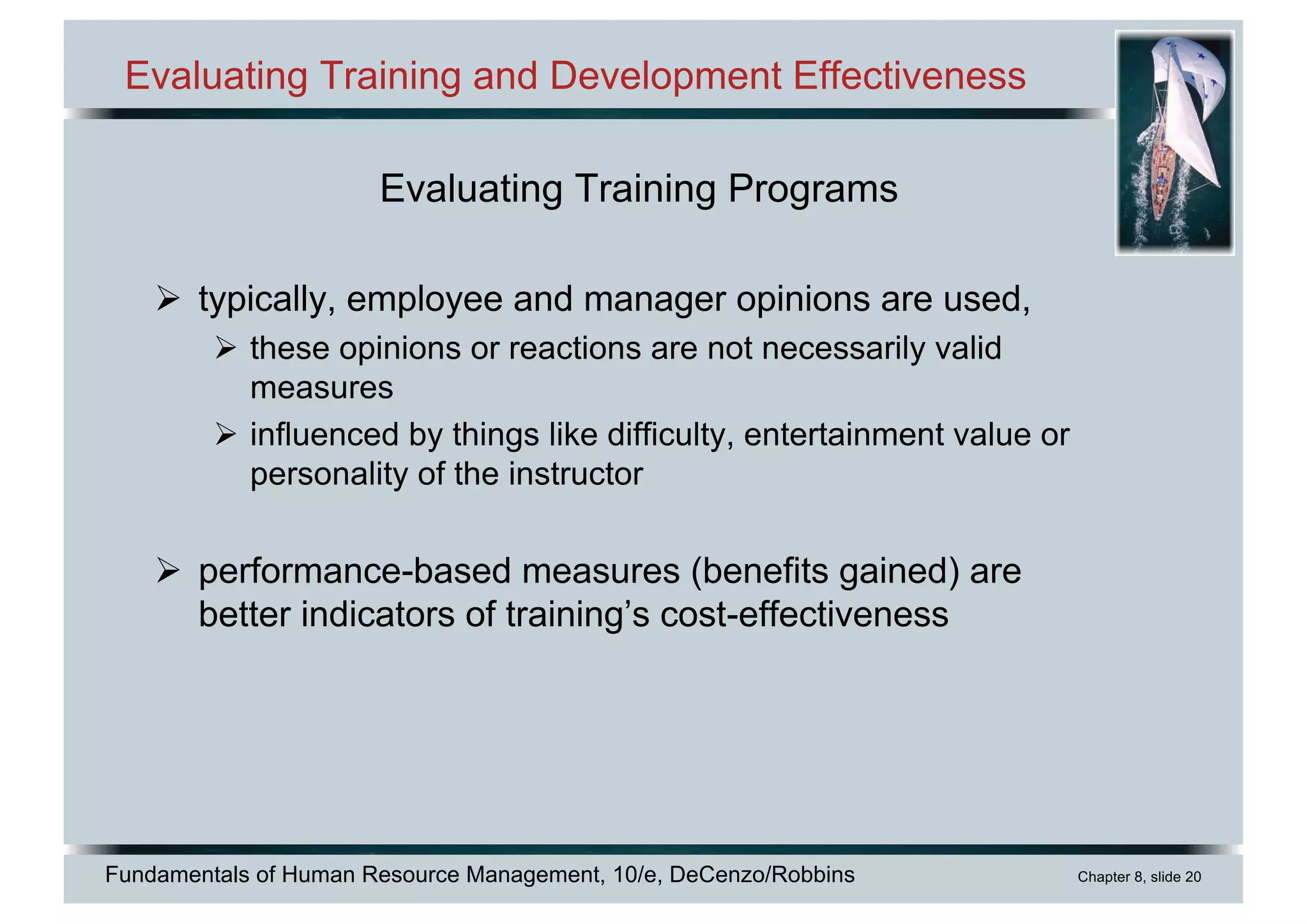 Chapter 8 Training and Developing Employees | PDF | Human Resources ...