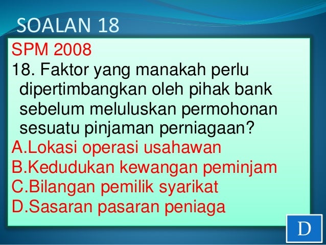 Soalan Sebenar Spm Akaun 2019 - Kuora x