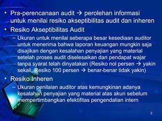 Perencanaan Audit dan Prosedur Analitis | PPT