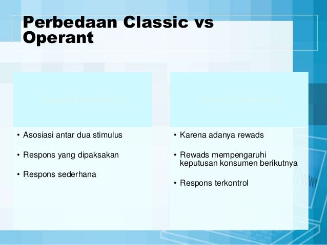 Bab 9. proses pengkondisian dan pembelajaran