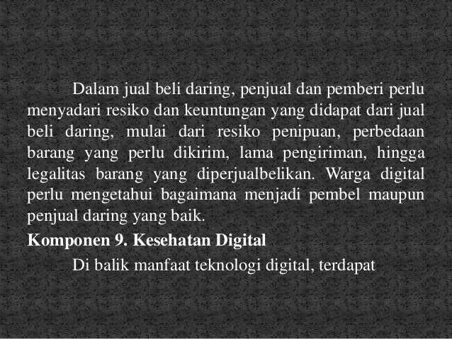 Etika Kewargaan Digital Digital Citizenchip