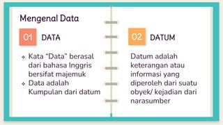 Contoh Data Format Dat PENYAJIAN DATA (Mengenal & Mengumpulkan Data) - Pertemuan 1 | PPTX