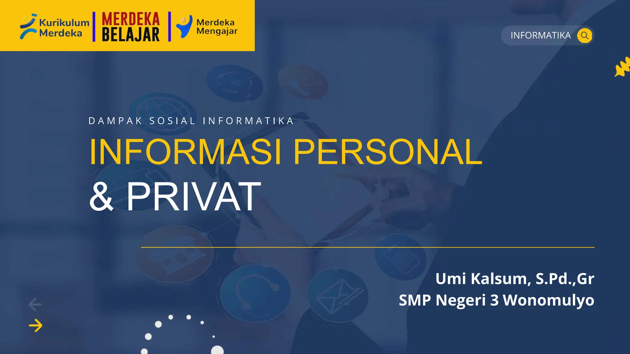 PPT Materi Informatika tentang Dampak Sosial INFORMATIKA | PPT
