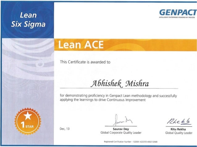 lean certification