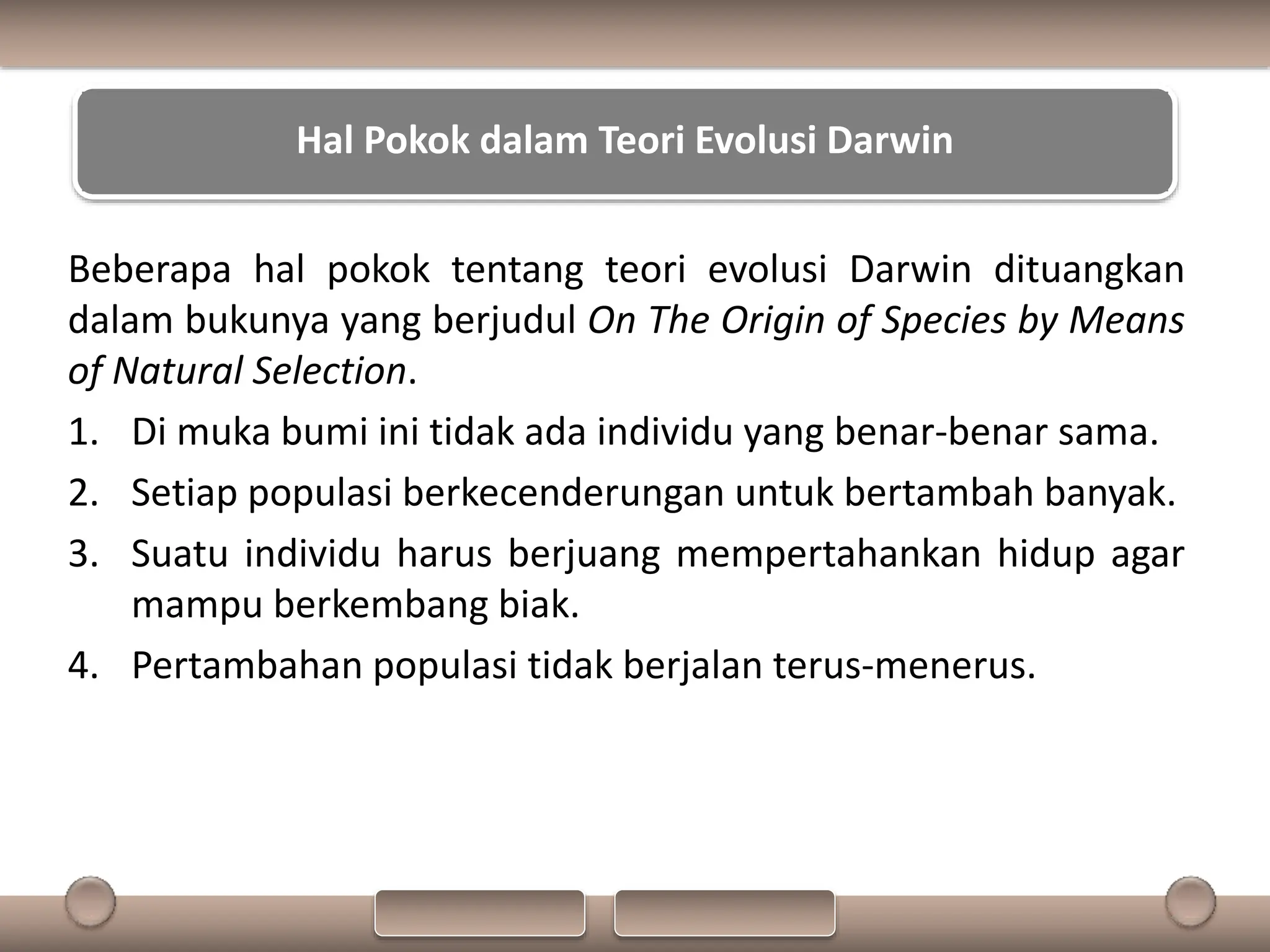 PPT Biologi Materi Evolusi kelas XII SMA | PPTX