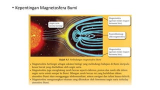 • Kepentingan Magnetosfera Bumi
 