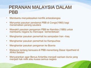 MALAYSIA DALAM KERJASAMA ANTARABANGSA