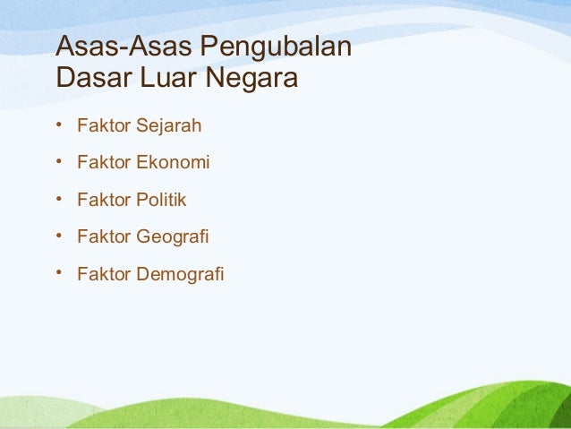 MALAYSIA DALAM KERJASAMA ANTARABANGSA