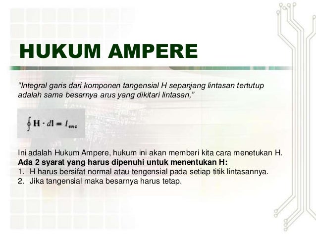 Hukum Ampere Dan Medan Magnetik
