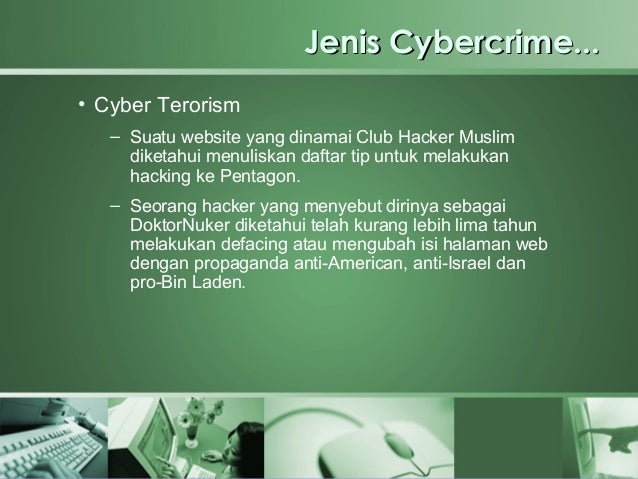 Kejahatan komputer / cybercrime
