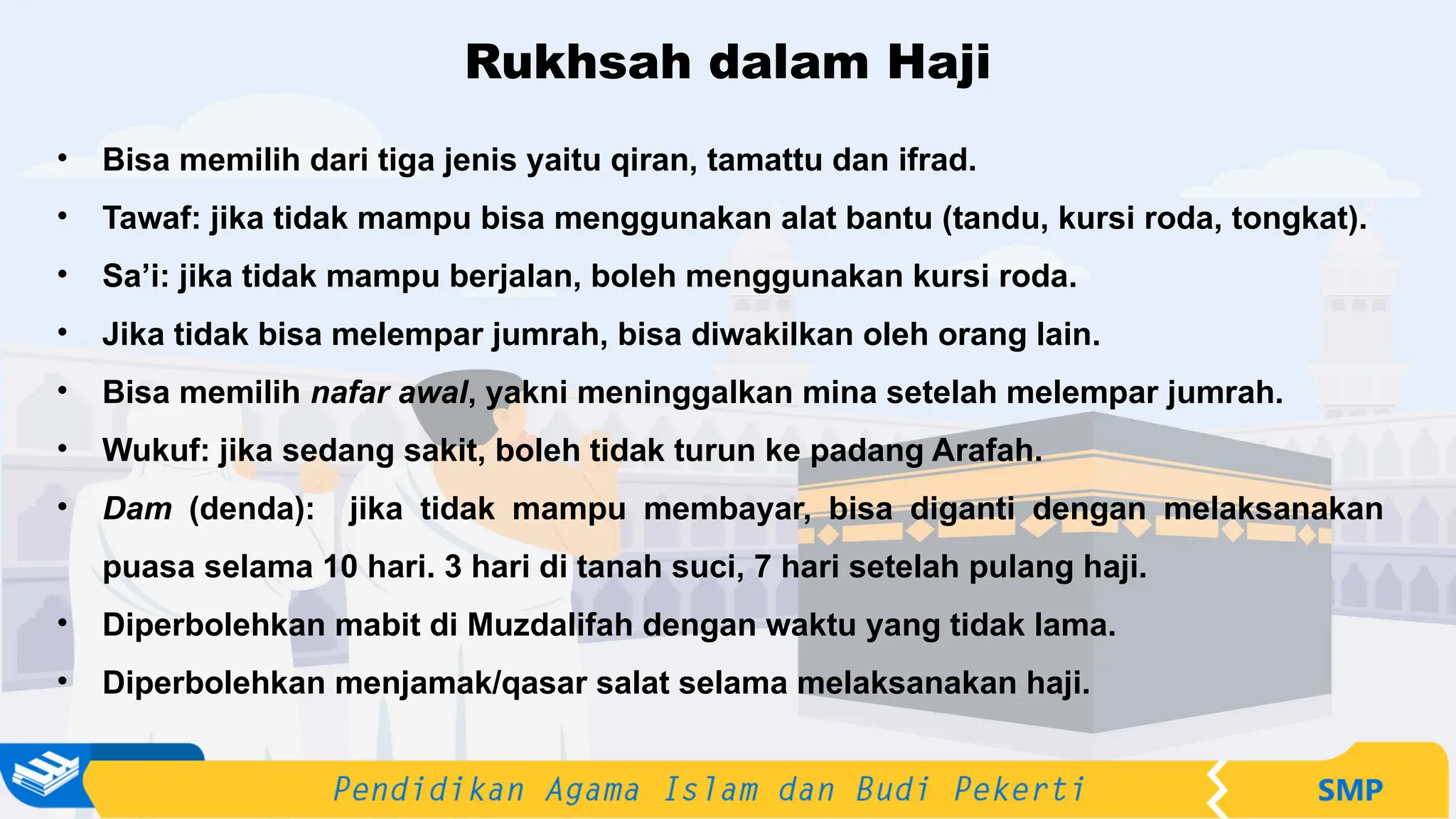BAB 9_Rukhsah dalam Beribadah.pptx kelas VII | PPTX