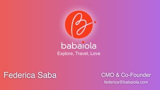 BABAIOLA | FactorYmpresa Turismo | Accessibile