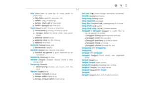 Baba Malay Dictionary