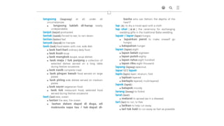 Baba Malay Dictionary