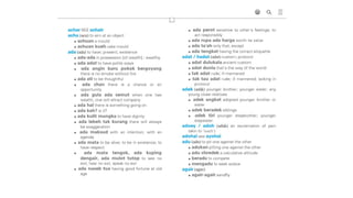 Baba Malay Dictionary