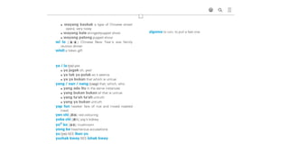 Baba Malay Dictionary