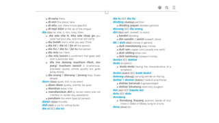 Baba Malay Dictionary