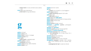 Baba Malay Dictionary