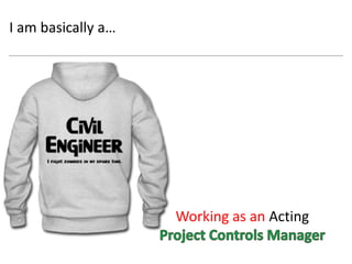 I am basically a… 
Working as an 
 