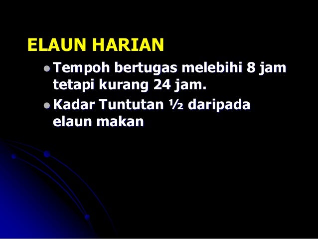 PERINTAH AM Bab B :Elaun-elaun dalam perkhidmatan