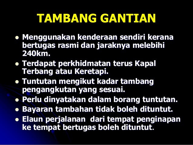 Perintah Am Bab B Elaun Elaun Dalam Perkhidmatan