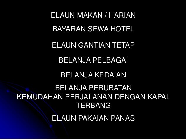 PERINTAH AM Bab B :Elaun-elaun dalam perkhidmatan