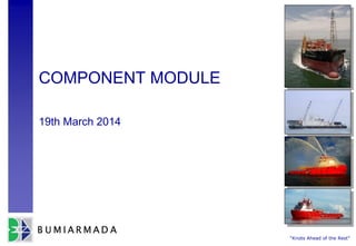 “Knots Ahead of the Rest”
COMPONENT MODULE
19th March 2014
 