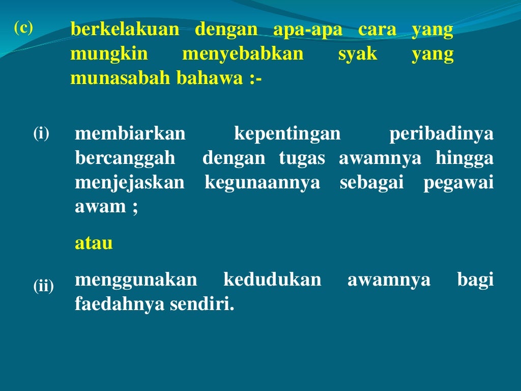 perintah am bab d