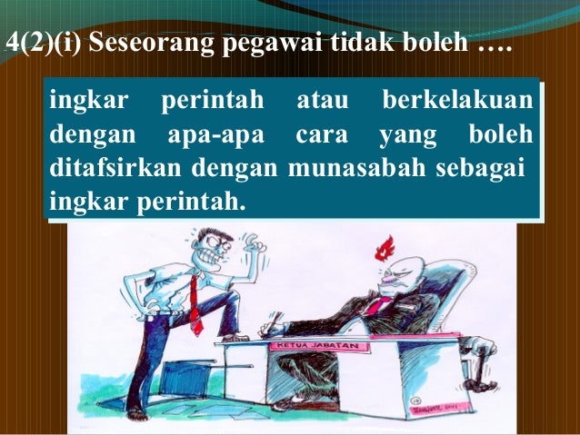 PERINTAH AM BAB D : Kelakuan dan Tatatertib
