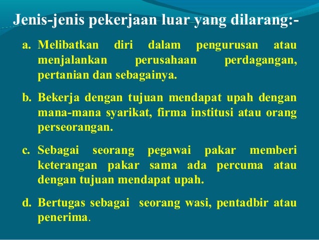 PERINTAH AM BAB D : Kelakuan dan Tatatertib