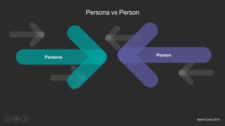 Babel Camp 201611
Persona vs Person
Persona Person
 