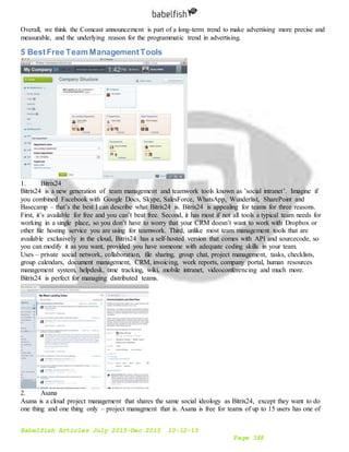 Babelfish Articles July-Dec 2015 10-12-15