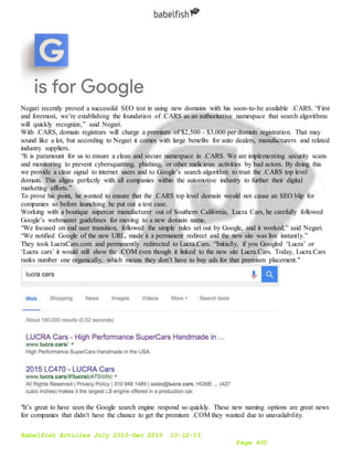 Babelfish Articles July-Dec 2015 10-12-15