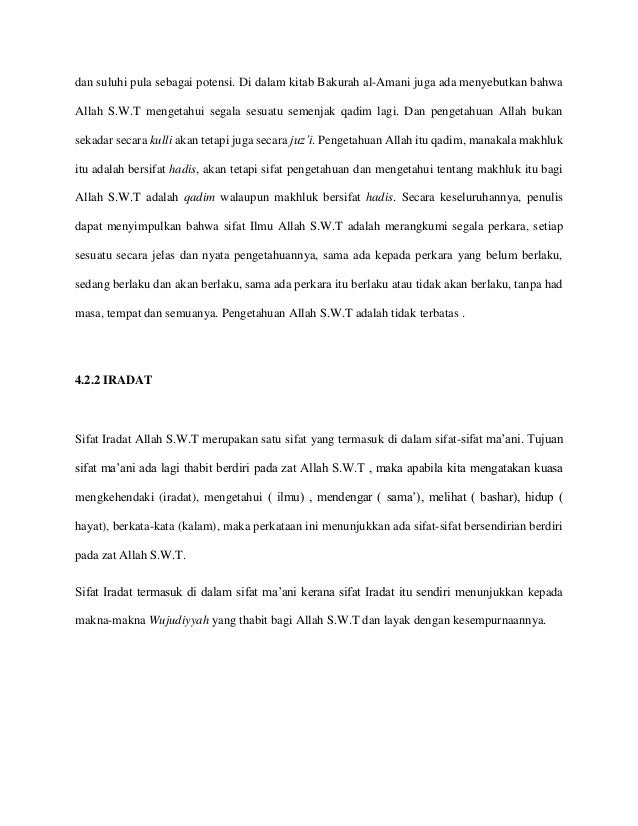 Analisis Qada Qadar Dalam Kitab Aqidah An Najin