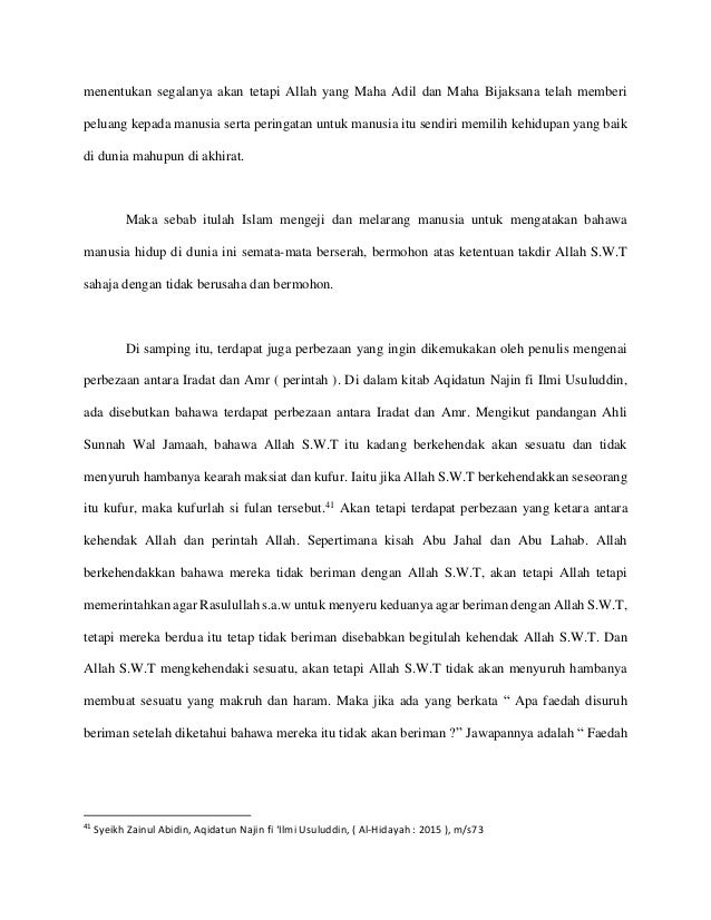 Ceramah Tentang Takdir Dan Nasib Lukisan