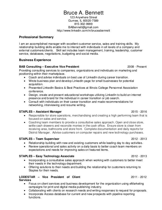 traditional resume format linkedin resume format