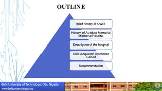 Siwes Powerpoint Model Example Siwes Experience for student use on Technology | PPTX