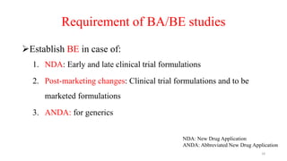 Bioavailability and Bioequivalence Studies | PPTX | Pharmaceutical ...