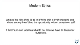 BA and Beyond 20 - Liz Calder - We can, but should we? Modern ethics and the BA. Slide 14