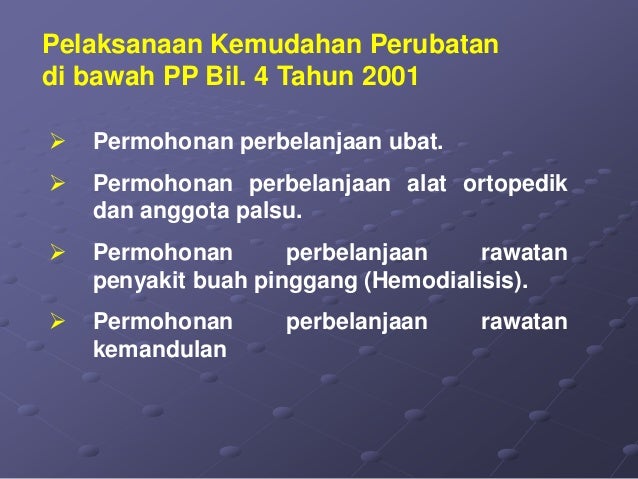 PERINTAH AM BAB F : Perubatan
