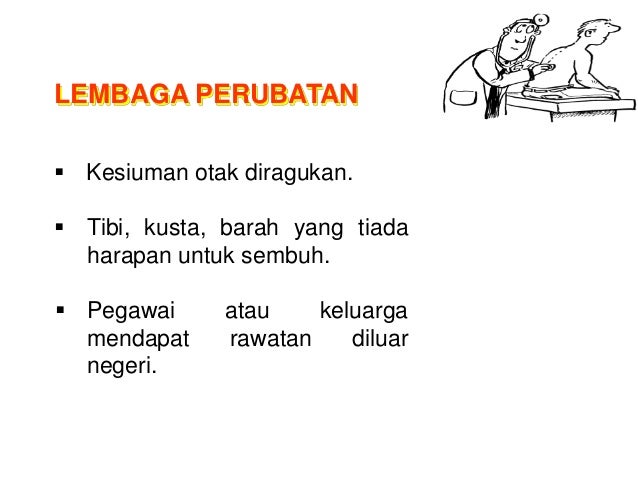 PERINTAH AM BAB F : Perubatan