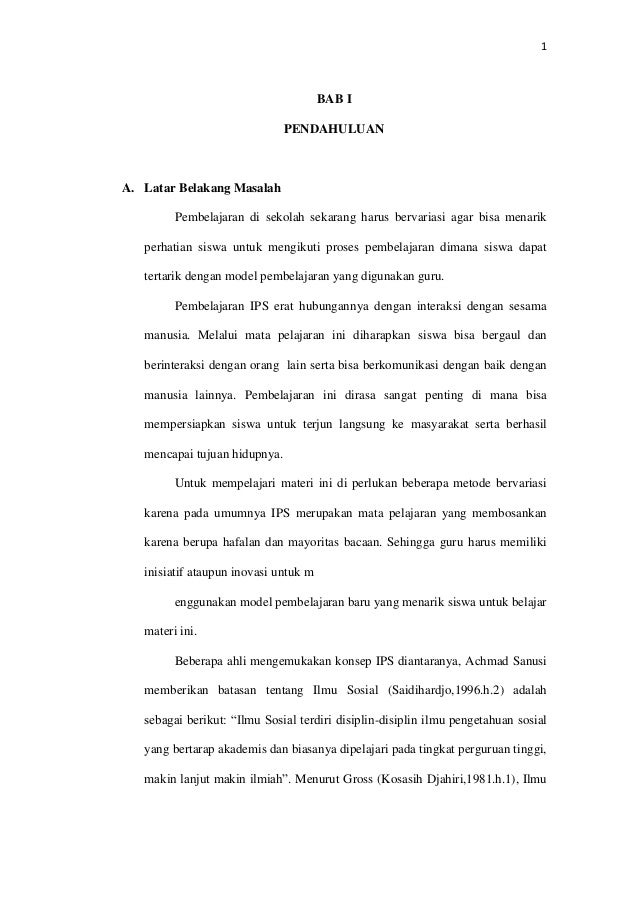 Bab 1 Proposal Ptk Wahyu Mariska J 08141197 Pgsd 7e
