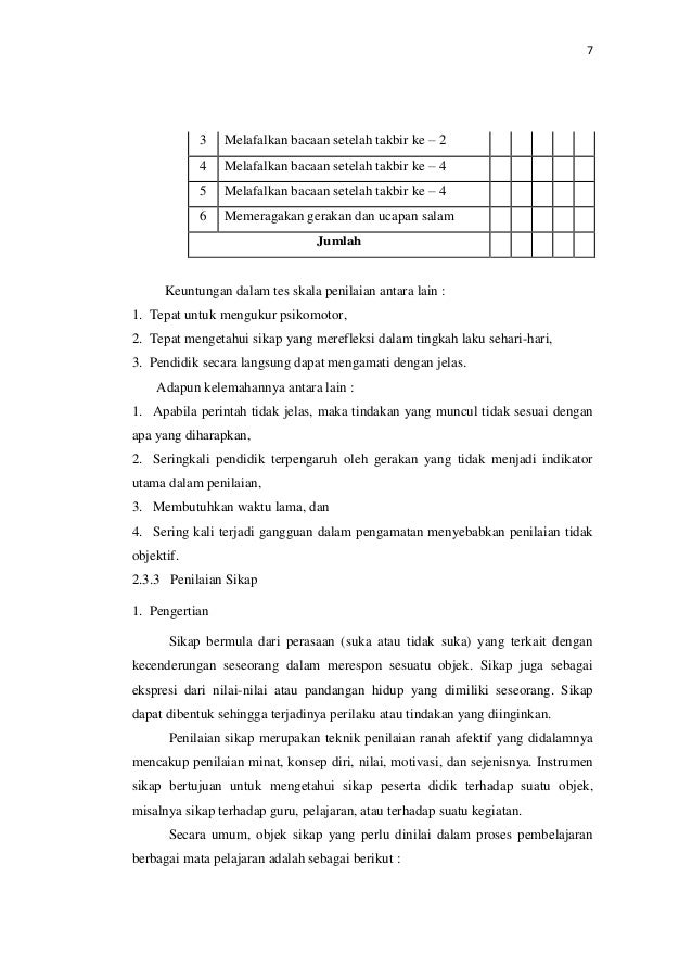 Penilaian Unjuk Kerja Siswa